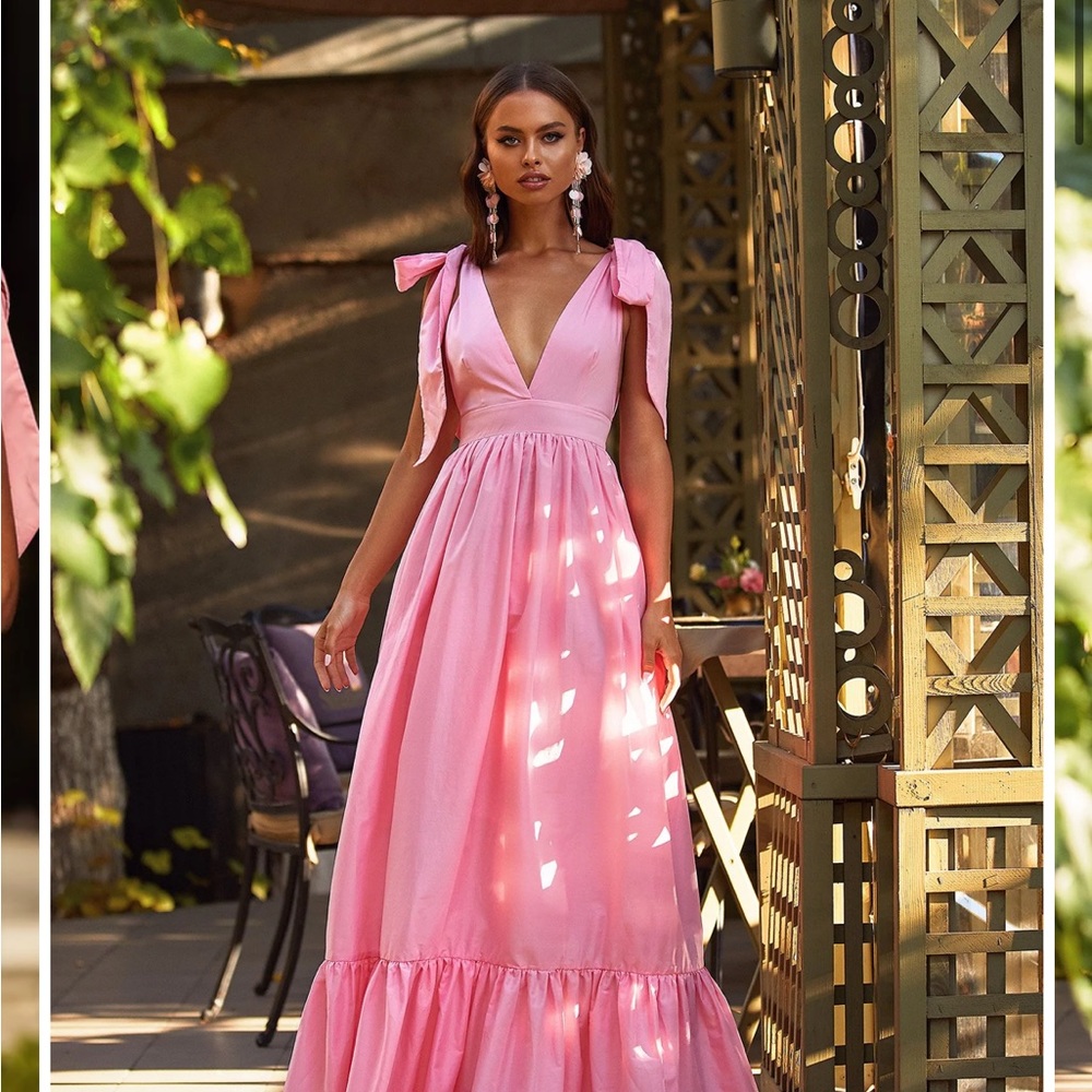 Alamour The Label Cellina Maxi Dress Pink